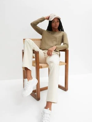 Bawełniana bluzka z długim rękawem bonprix