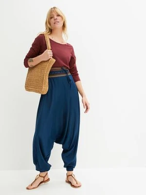 Bawełniana bluzka z długim rękawem bonprix