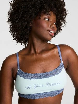 Bawełniana braletka z koronką Victoria's Secret