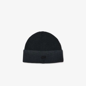 Bawełniana czapka typu beanie z efektem sprania LACOSTE