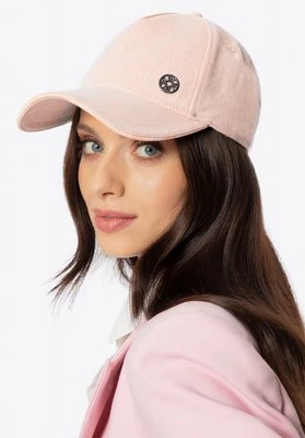 Bawełniana czapka z daszkiem różowa Wittchen