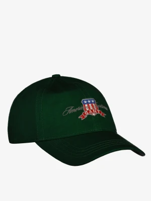 Bawełniana czapka z diagonalu z grafiką GANT