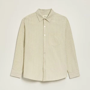 Bawełniana koszula w beżowe paski House