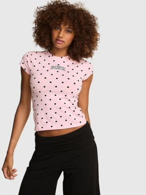 Bawełniana koszulka baby tee Victoria's Secret