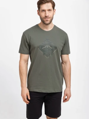 Bawełniana koszulka, Comfort Fit, T-LIQUID Volcano