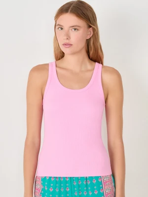 Bawełniana Koszulka na Ramiączkach od piżamy Etam