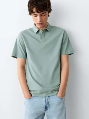 Zdjęcie produktu Bawełniana koszulka polo bladozielony - Teen - - MANGO TEEN