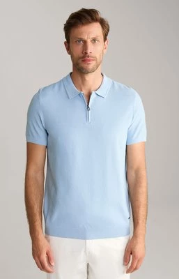 Bawełniana koszulka polo Vancro w kolorze jasnoniebieskim Joop