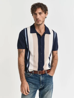 Bawełniana koszulka polo w kolorowe paski GANT