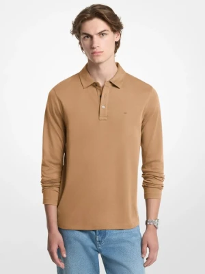 Bawełniana koszulka polo z długim rękawem Michael Kors