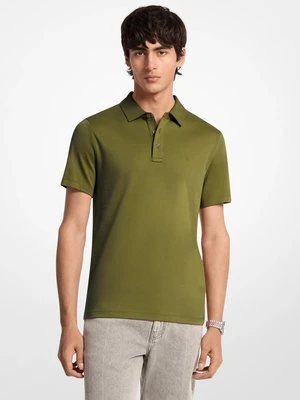 Zdjęcie produktu Bawełniana koszulka polo z haftowanym logo Michael Kors