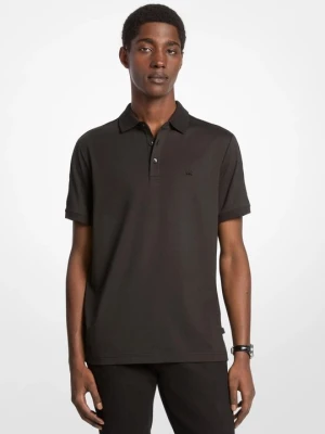 Bawełniana koszulka polo z logo Michael Kors CZARNY (Czarny)