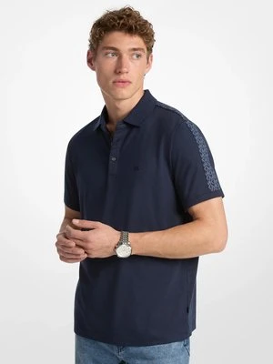 Zdjęcie produktu Bawełniana koszulka polo z logo Michael Kors PÓŁNOC (Niebieski)