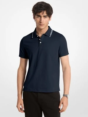 Zdjęcie produktu Bawełniana koszulka polo z wykończeniem z logo Michael Kors Mens
