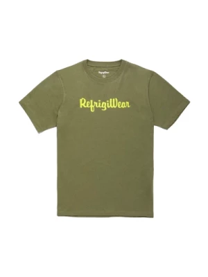 Bawełniana Koszulka z Kontrastowym Logo RefrigiWear