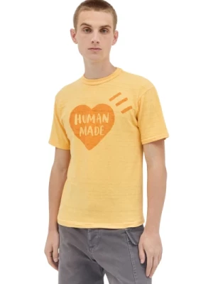 Bawełniana Koszulka z Logo na Karku Human Made