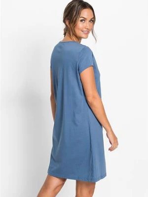 Bawełniana krótka koszula nocna bonprix