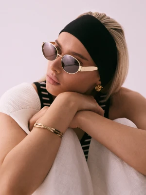 Bawełniana opaska w czarnym kolorze TARANKO