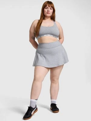PINK Bawełniana spódnica z zakładką Victoria's Secret