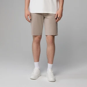 Bawełniane beżowe szorty z kieszeniami chino House