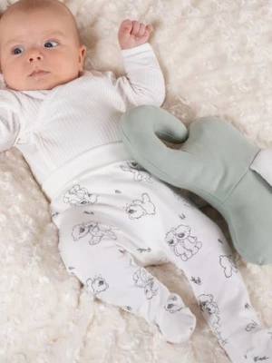 Bawełniane body niemowlęce kremowe Nicol