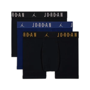 Zdjęcie produktu Bawełniane bokserki dla dużych dzieci Flight Jordan (3 pary) - Czerń
