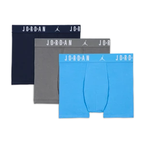 Bawełniane bokserki dla dużych dzieci Flight Jordan (3 pary) - Niebieski