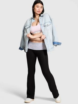 Bawełniane Legginsy All-Day Foldover Flare Victoria's Secret
