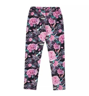 Bawełniane legginsy Peonie Ewa Collection