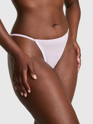 Bawełniane majtki bikini z paseczkami Victoria's Secret