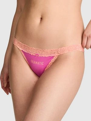 Bawełniane majtki bikini z paseczkami Victoria's Secret