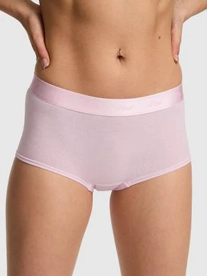 Bawełniane majtki Boyshort z logo Victoria's Secret