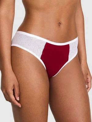PINK Bawełniane majtki cheeky Victoria's Secret Czerwony