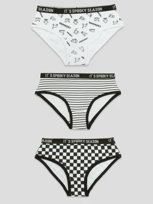 Bawełniane majtki  dla dziewczyny IT'S SPOOKY SEASON 3-pak Reporter