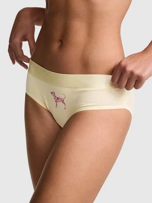 Bawełniane majtki hiphugger z logo Victoria's Secret