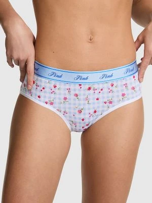 Bawełniane majtki hiphugger z logo Victoria's Secret