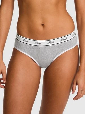 Bawełniane majtki hiphugger z logo Victoria's Secret