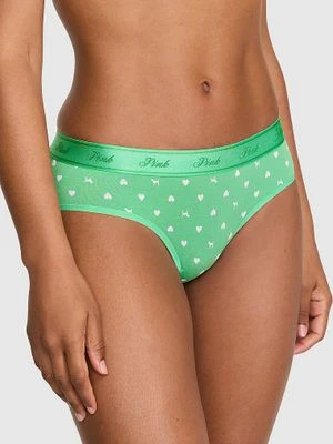 Bawełniane majtki hiphugger z logo Victoria's Secret Z nadrukiem