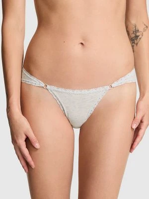 Bawełniane majtki  Lace-Trim Low-Rise Cheeky Victoria's Secret