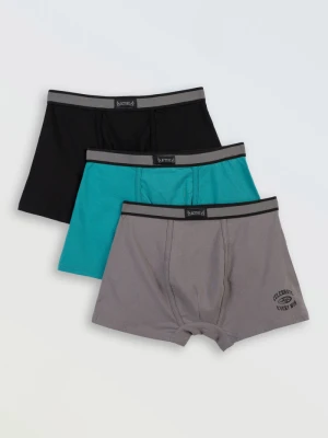 Bawełniane majtki z ozdobną gumą 3 PAK Reporter