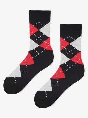 Bawełniane męskie skarpetki w romby Rhombus Marilyn