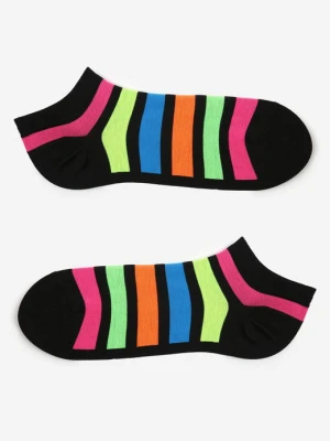 Bawełniane Niskie Skarpetki Męskie Footies Rainbow Marilyn
