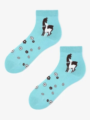 Bawełniane skarpetki damskie w alpaki i kwiatki SL Alpaca Marilyn