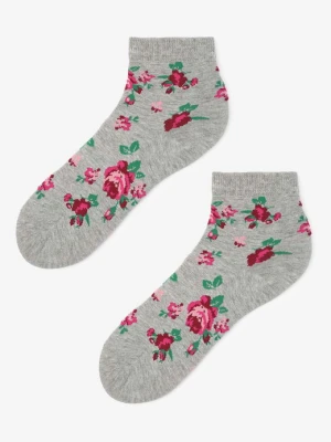 Bawełniane skarpetki damskie w róże SC Roses Marilyn