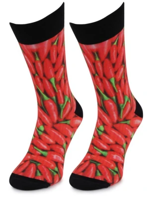 Bawełniane Skarpetki Męskie Special w Papryczki Chilli Marilyn