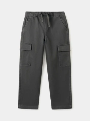 Bawełniane spodnie cargo antracytowy - Dzieci - - MANGO KIDS