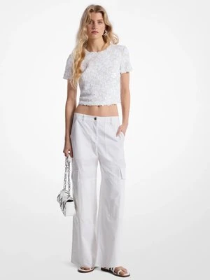 Bawełniane spodnie cargo MICHAEL Michael Kors