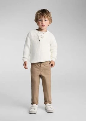 Bawełniane spodnie chinos MANGO BABY