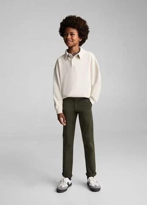 Bawełniane spodnie chinos Mango Kids