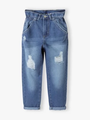 Bawełniane spodnie jeansowe dla dziewczynki Lincoln & Sharks by 5.10.15.